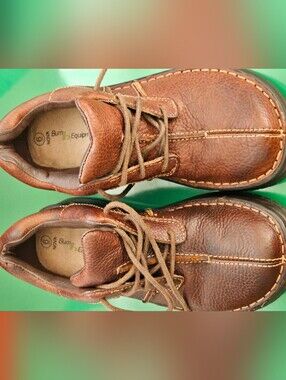❗️ NOVA B.U.M. Equipment Brown Leather Lace-Up  UNISEX Casual Shoes ❗️